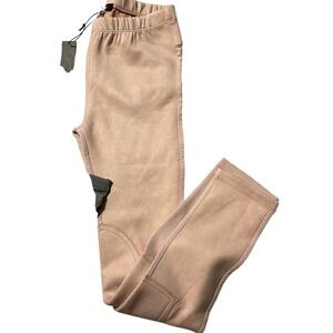 Imoga Aleina-F19 Girls Ash Grey Faux Suede Knee Patch‎ Leggings Size 10 NWT